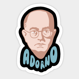 Theodor Adorno Face Sticker